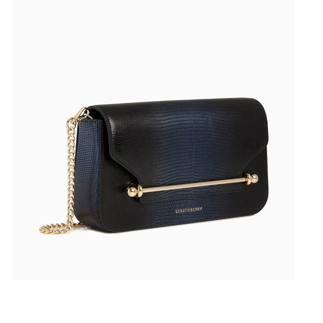 1SA0730-172 [STRATHBERRY] East/West Omni Embossed Lizaard Blue #20252-172-204-331 (B-EU-E)