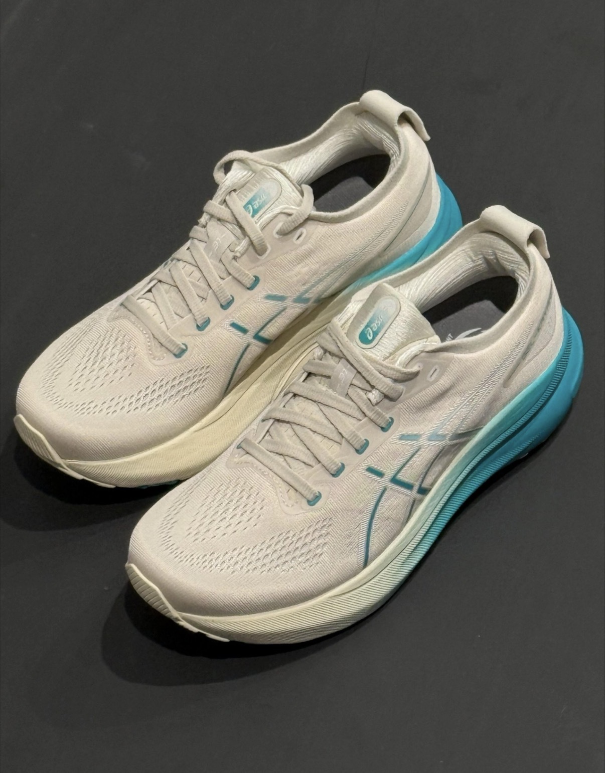 男鞋 ASICS GEL-KAYANO 31 米藍綠 拉環 支撐 輕盈 緩震 運動 慢跑鞋【1011B867-200】