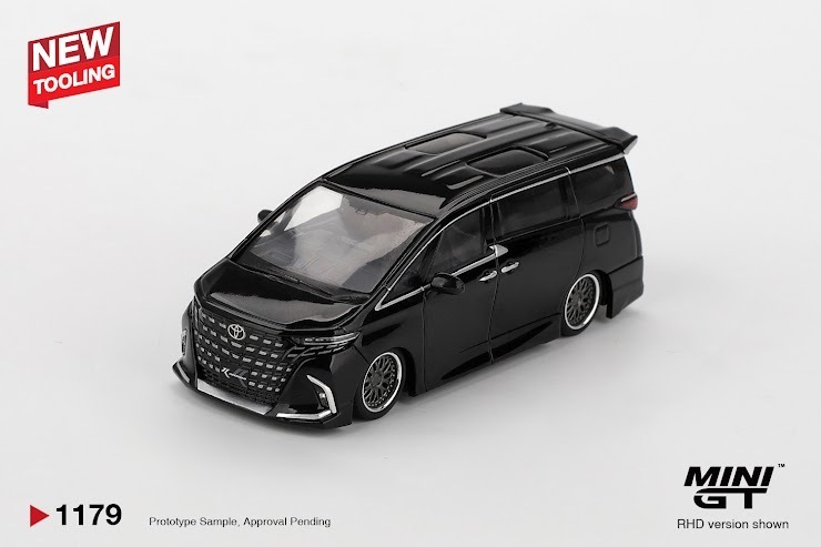 PO-$89 * MINI GT * 1:64 1179 Toyota Alphard 40 KUHL Black RHD