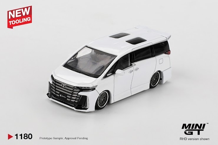 PO-$89 * MINI GT * 1:64 1180 Toyota Vellfire 40 KUHL White RHD
