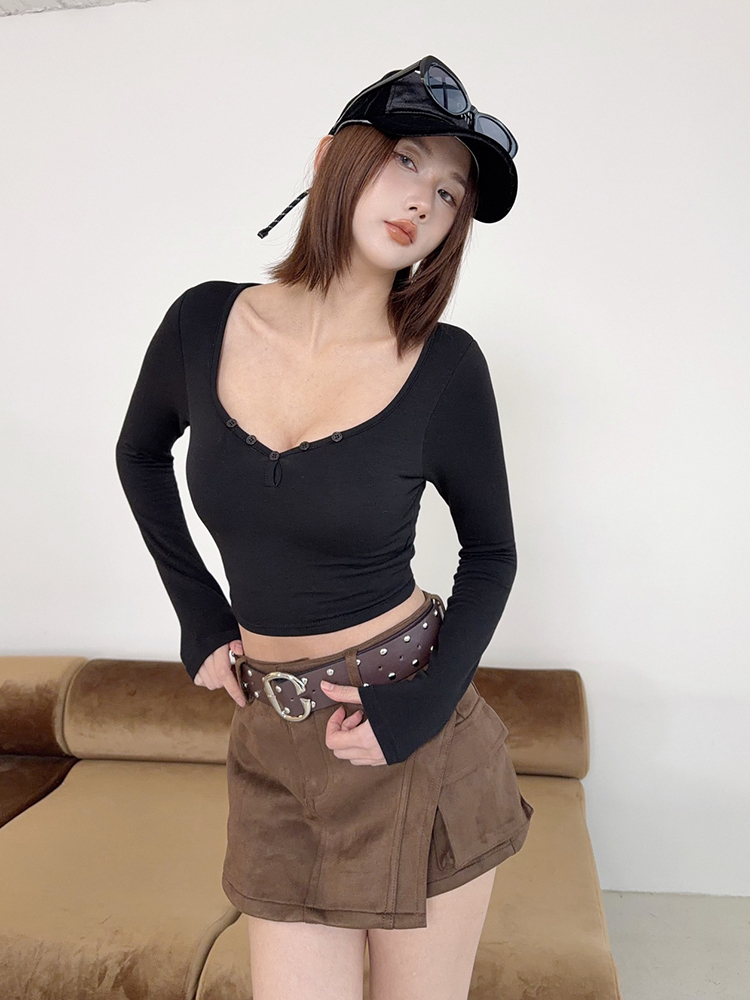 BB發熱系列｜海鷗領排釦BRA T (有胸墊，4色)