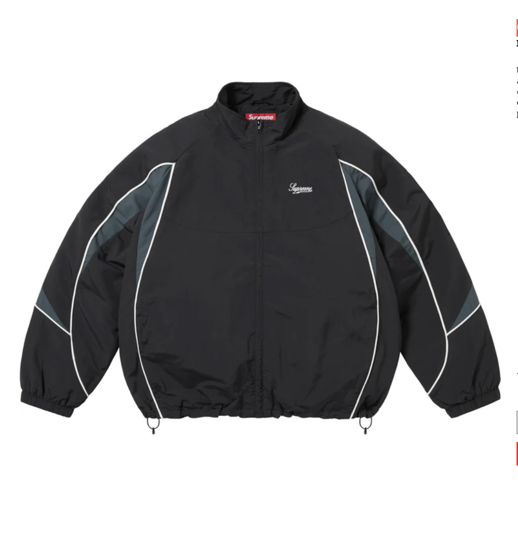 【Supreme】Contrast Piping Track Jacket