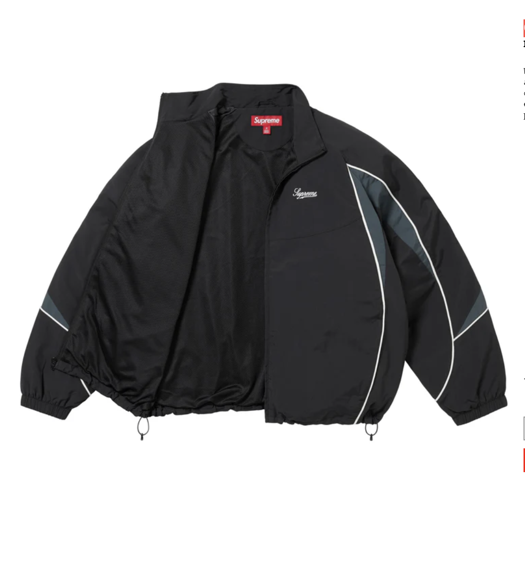 【Supreme】Contrast Piping Track Jacket