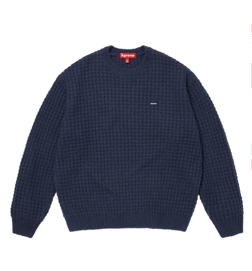 【Supreme】 Small Box Waffle Sweater