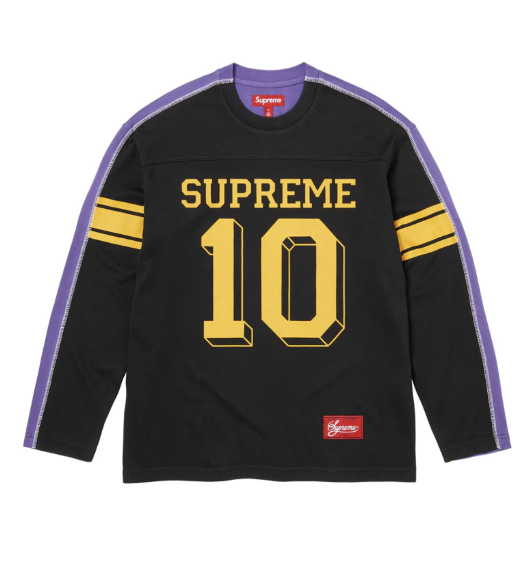 【Supreme】Split L/S Football Top