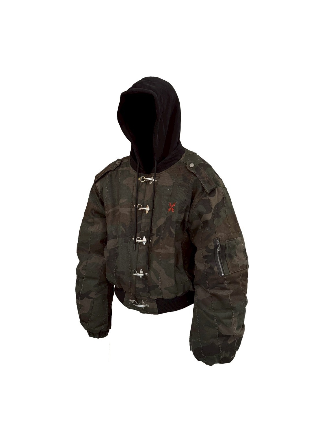 WBI WSS-02 CAMO 迷彩 飛機釦 連帽 外套