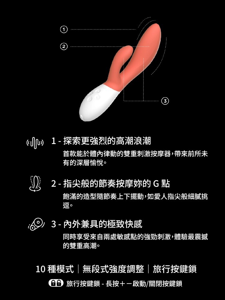 LELO INA 3 GC點兔耳按摩棒 lelo電動按摩棒 lelo門市 lelo總代理
