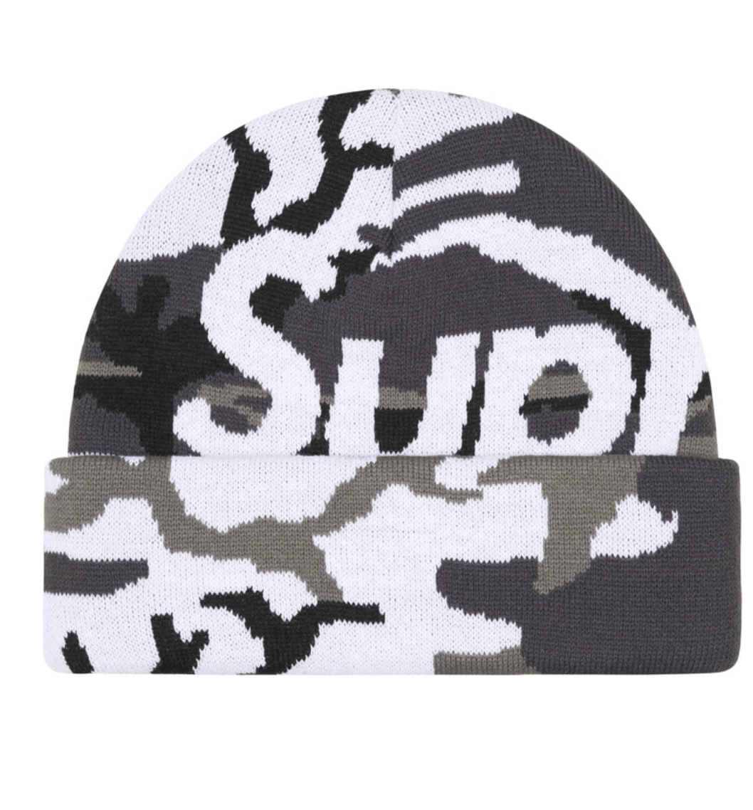 【Supreme】Camo Big Logo Beanie