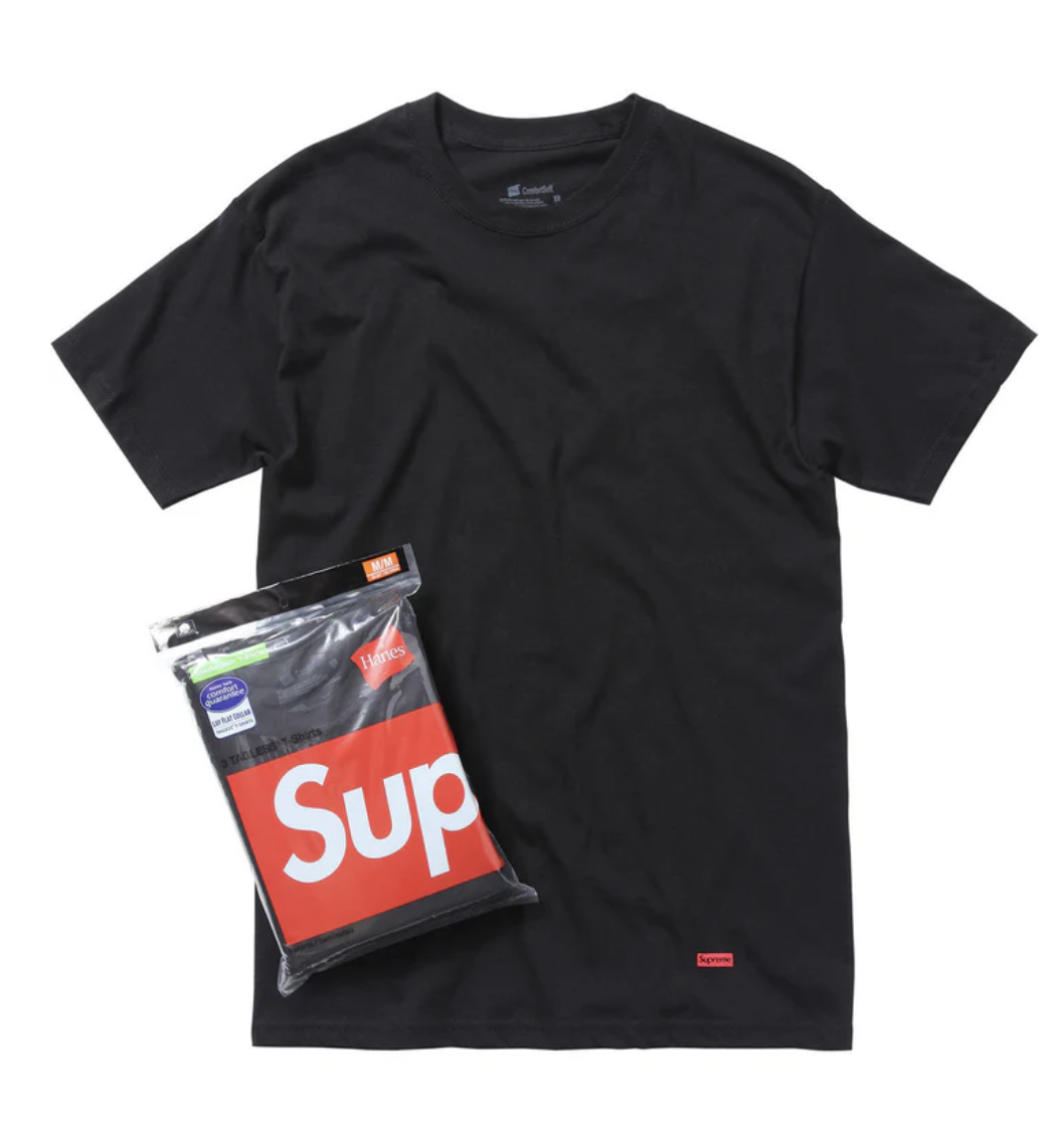 【Supreme】Supreme®/Hanes® Tagless Tees (3 件組)