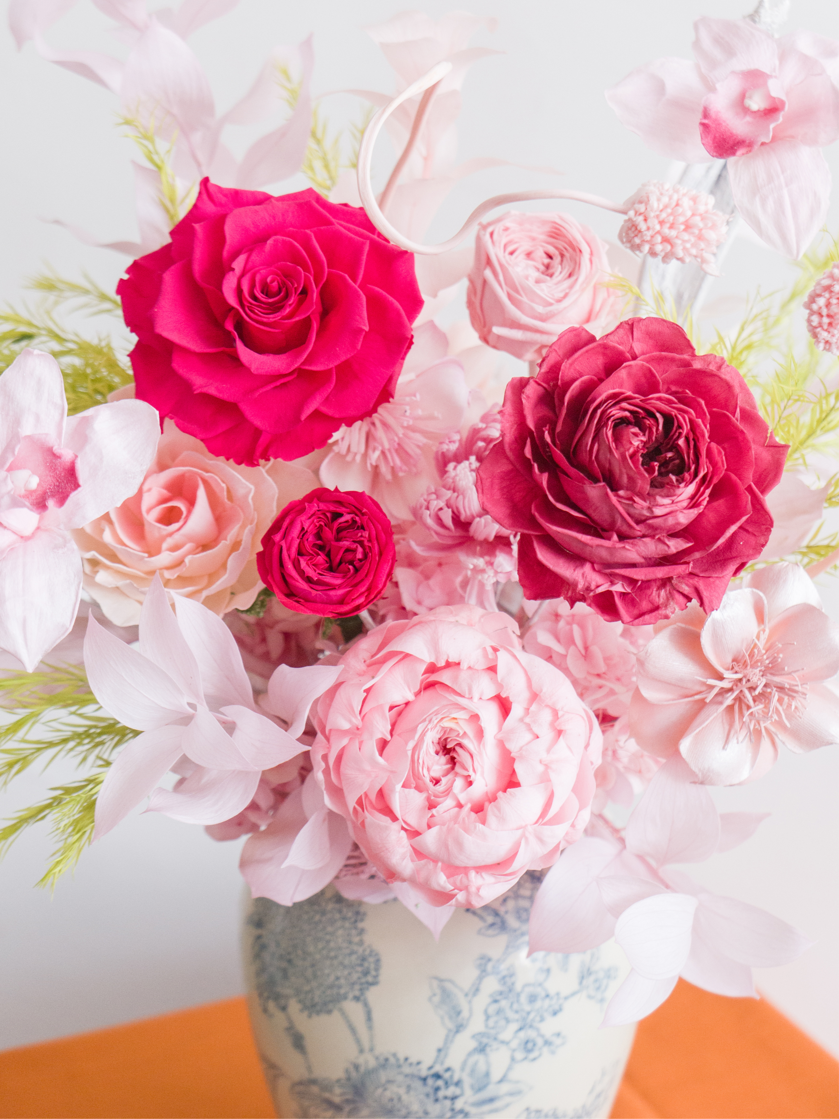 佛洛伊德與牡丹的花瓷夢境 永生盆花