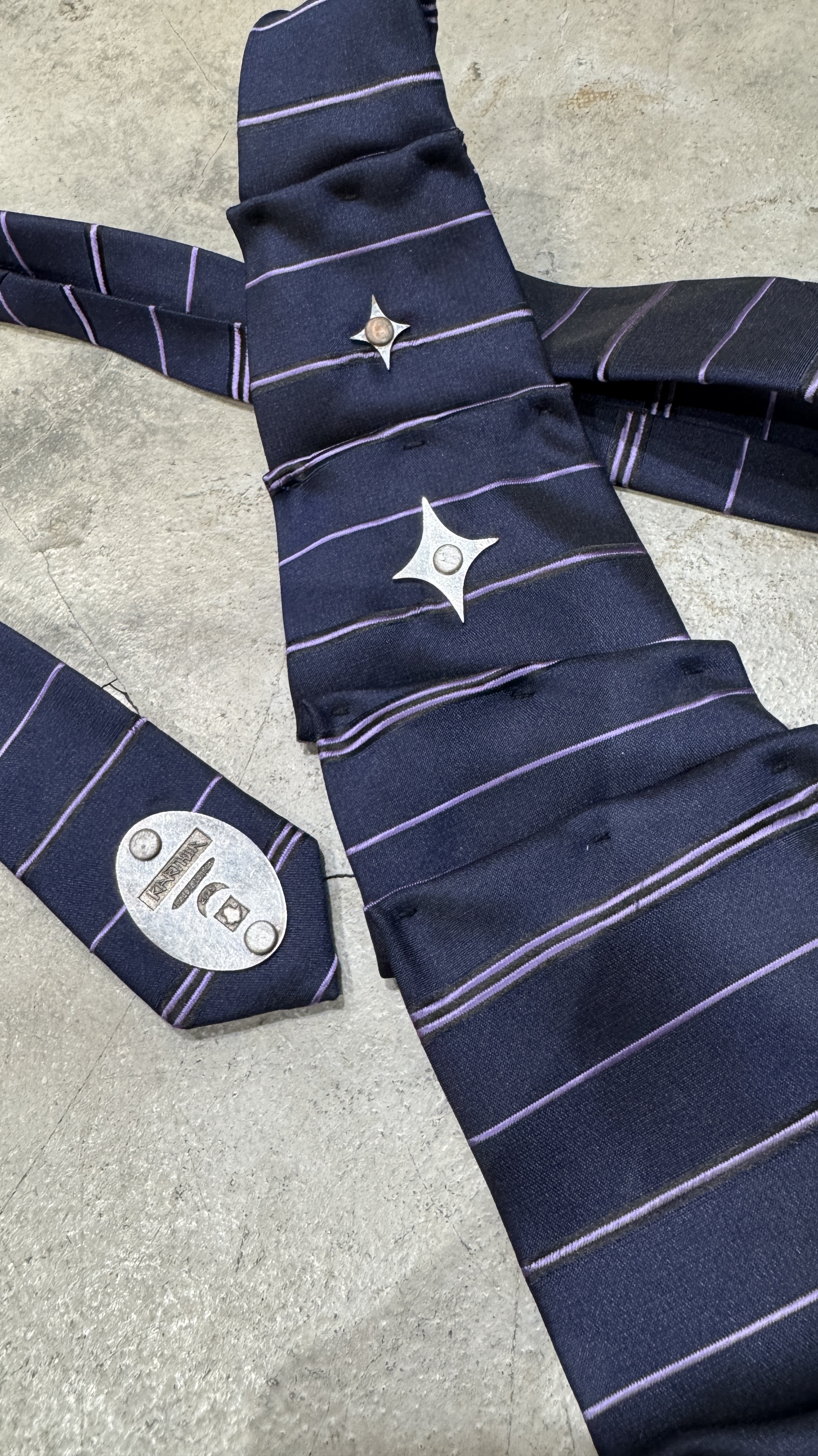 KARTHUR  手工再製金屬領帶-條紋