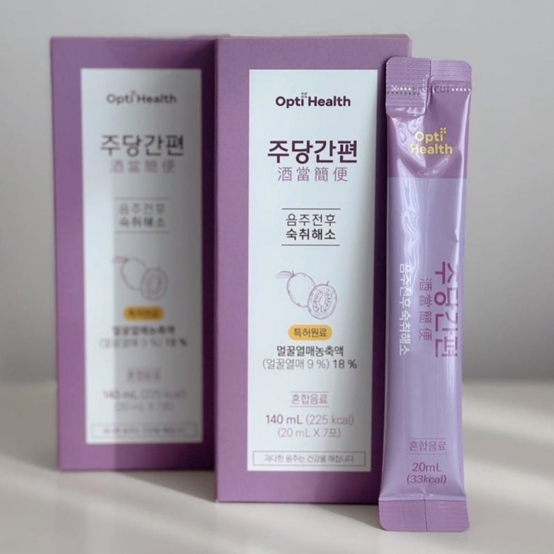 韓國製造 Opti Health｜주당간편｜ 六年根高麗紅蔘飲 20ml × 7 入組