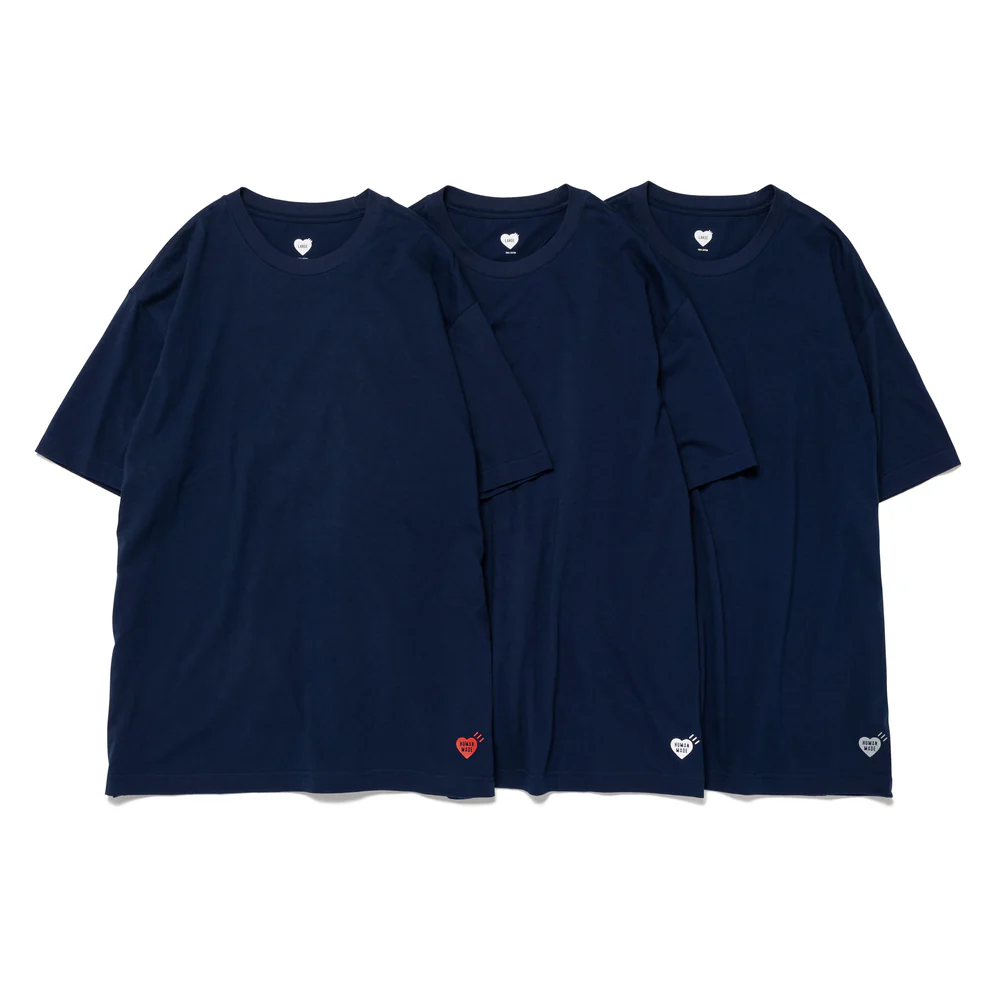 Human Made 3-pack T-Shirt Set - Navy | HM30CS037