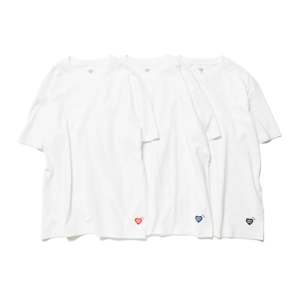 Human Made 3-pack T-Shirt Set - White | HM30CS037