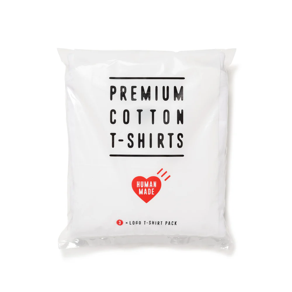 Human Made 3-pack T-Shirt Set - White | HM30CS037