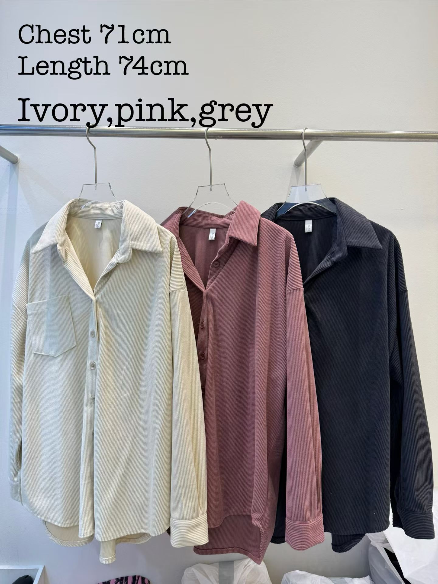 MG5407 仿燈心絨恤衫