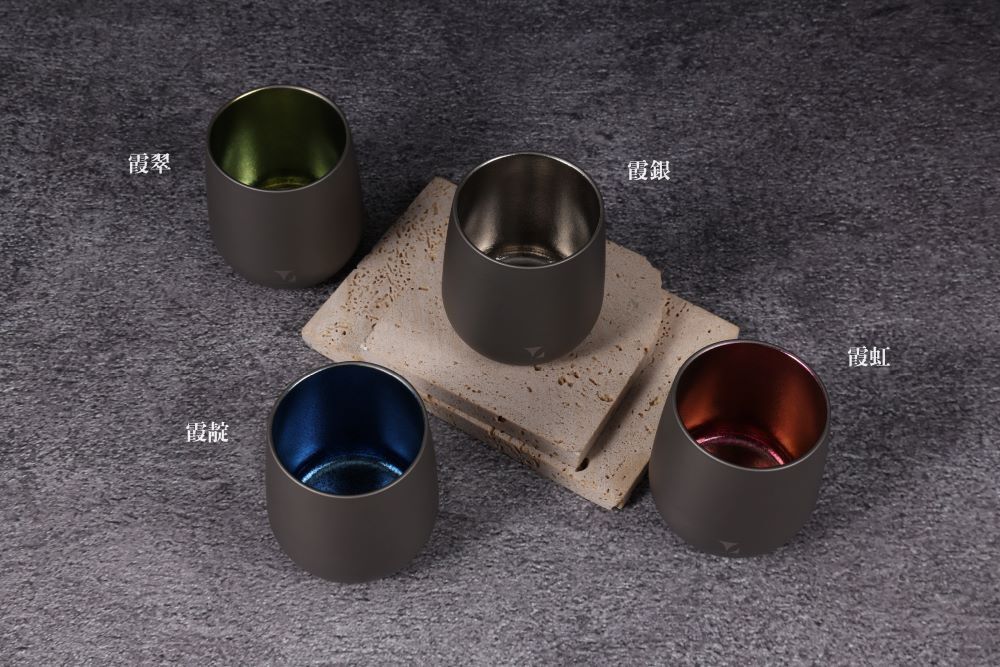 純鈦蛋杯|雙色系列|霞銀