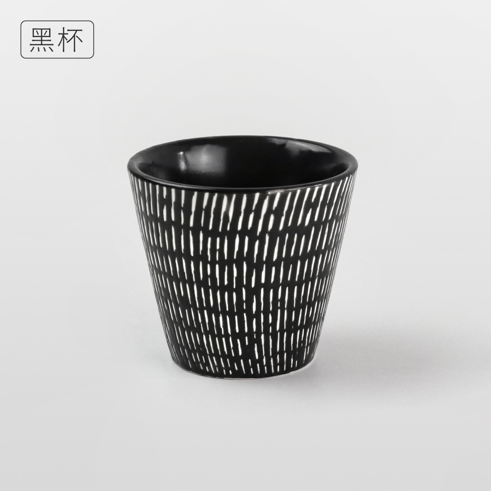 流星雨4.75吋豐收碗-黑/流星雨豐收杯-黑
