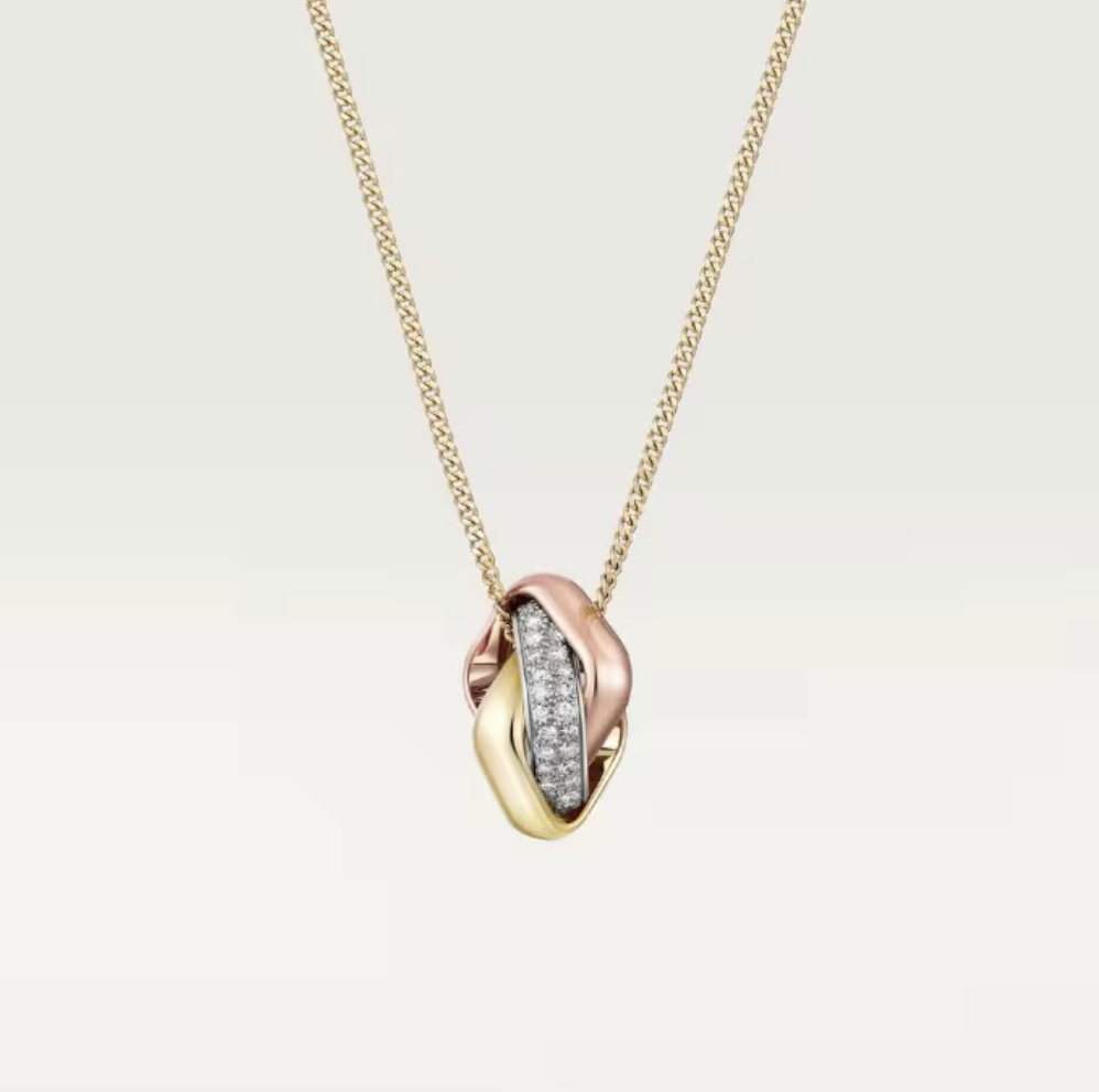 Cartier Trinity系列枕形項鏈