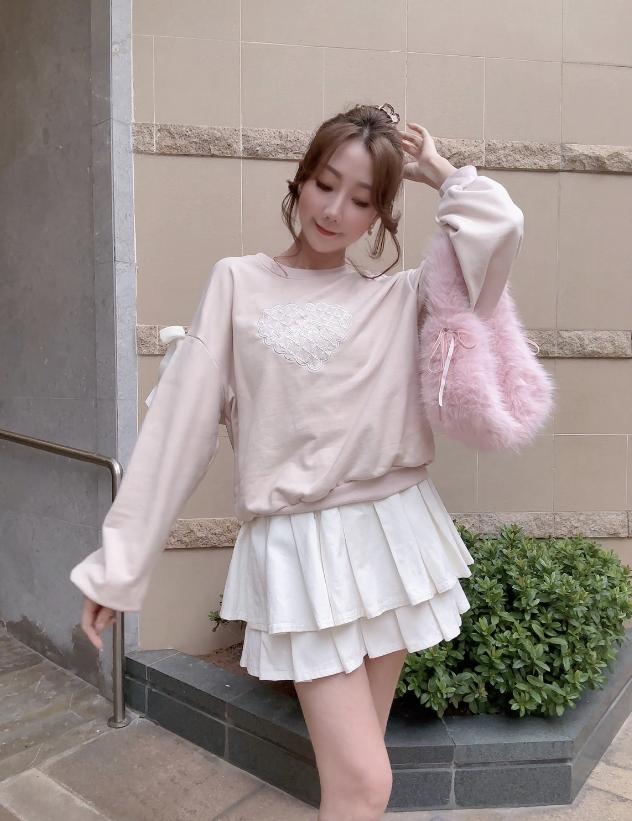 *BJ2 MADE SERIES* THE GINGER BREAD "AIMER" VELVET RIBBON 🎀 LACE HOODIE 251228