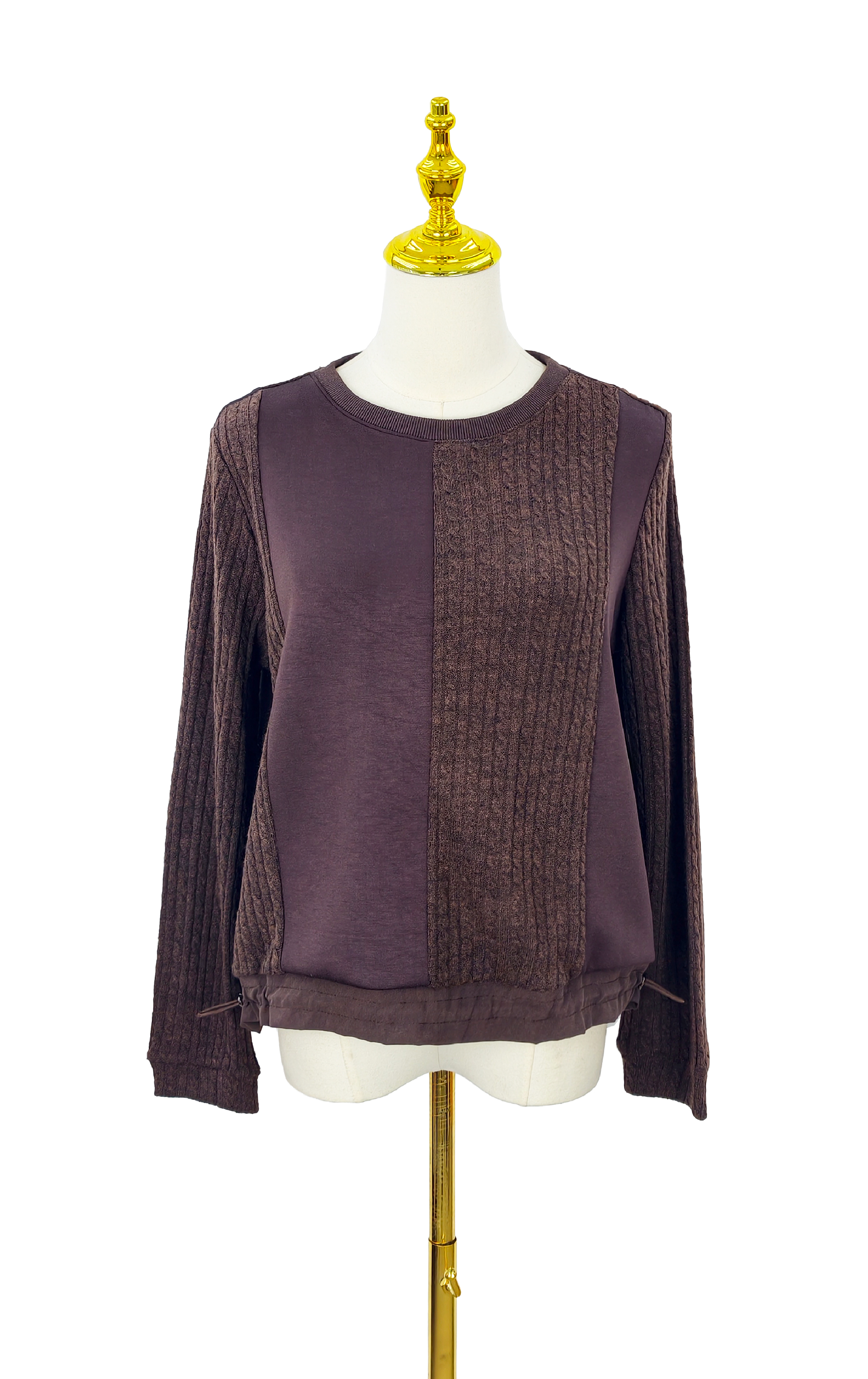 拼布束繩上衣 LT0344