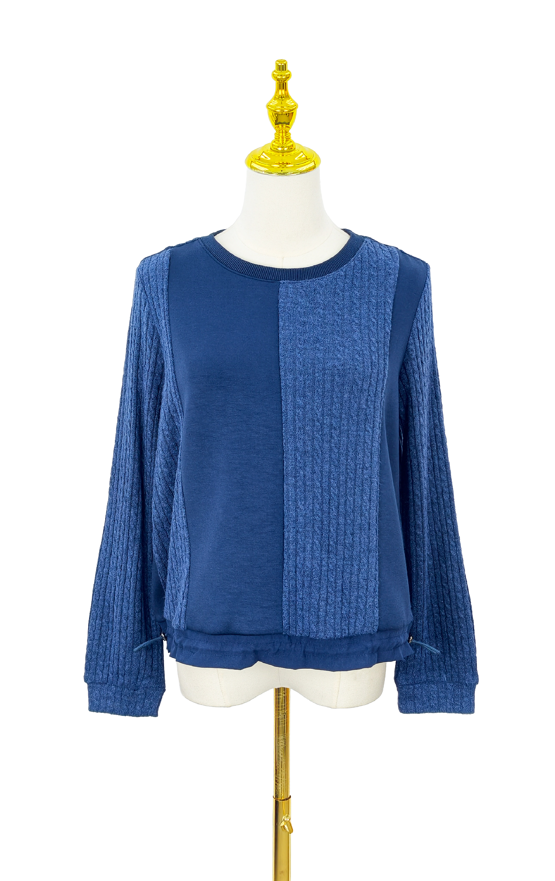 拼布束繩上衣 LT0344