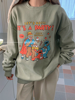 秋冬新款/水洗卡通刷毛大學t MANIFEST正韓🇰🇷