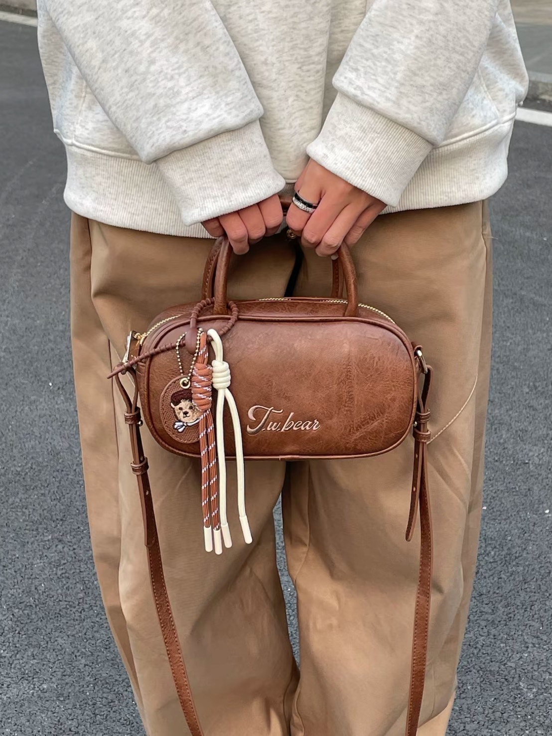 TEENIE WEENIE 復古 美拉德 保齡球包