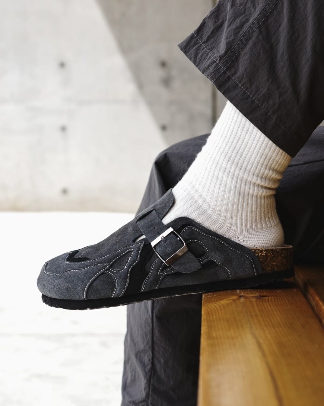 <超級帥> kaltendin 小眾 防滑 耐磨 厚底 增高 解構 勃肯鞋 三色