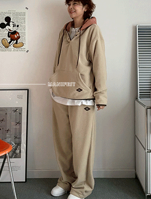 ᴴᴼᵀ ▸▸店長推薦◃◃ 秋冬新款/尼龍帽拼接刷毛大學t MANIFEST正韓🇰🇷