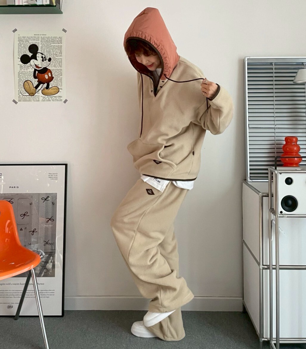 ᴴᴼᵀ ▸▸店長推薦◃◃ 秋冬新款/尼龍帽拼接刷毛大學t MANIFEST正韓🇰🇷