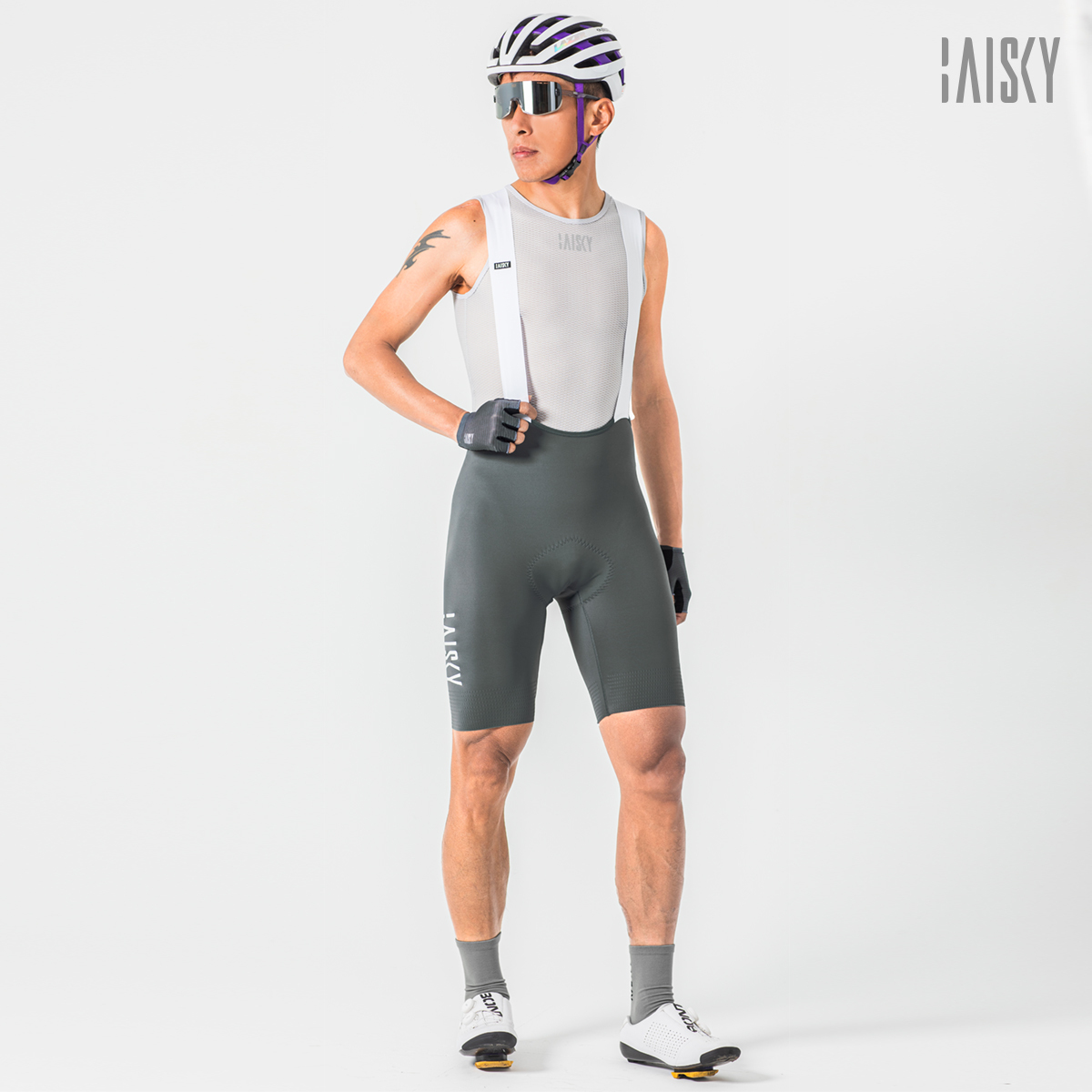 男款空力吊帶短褲 速力III 鐵灰