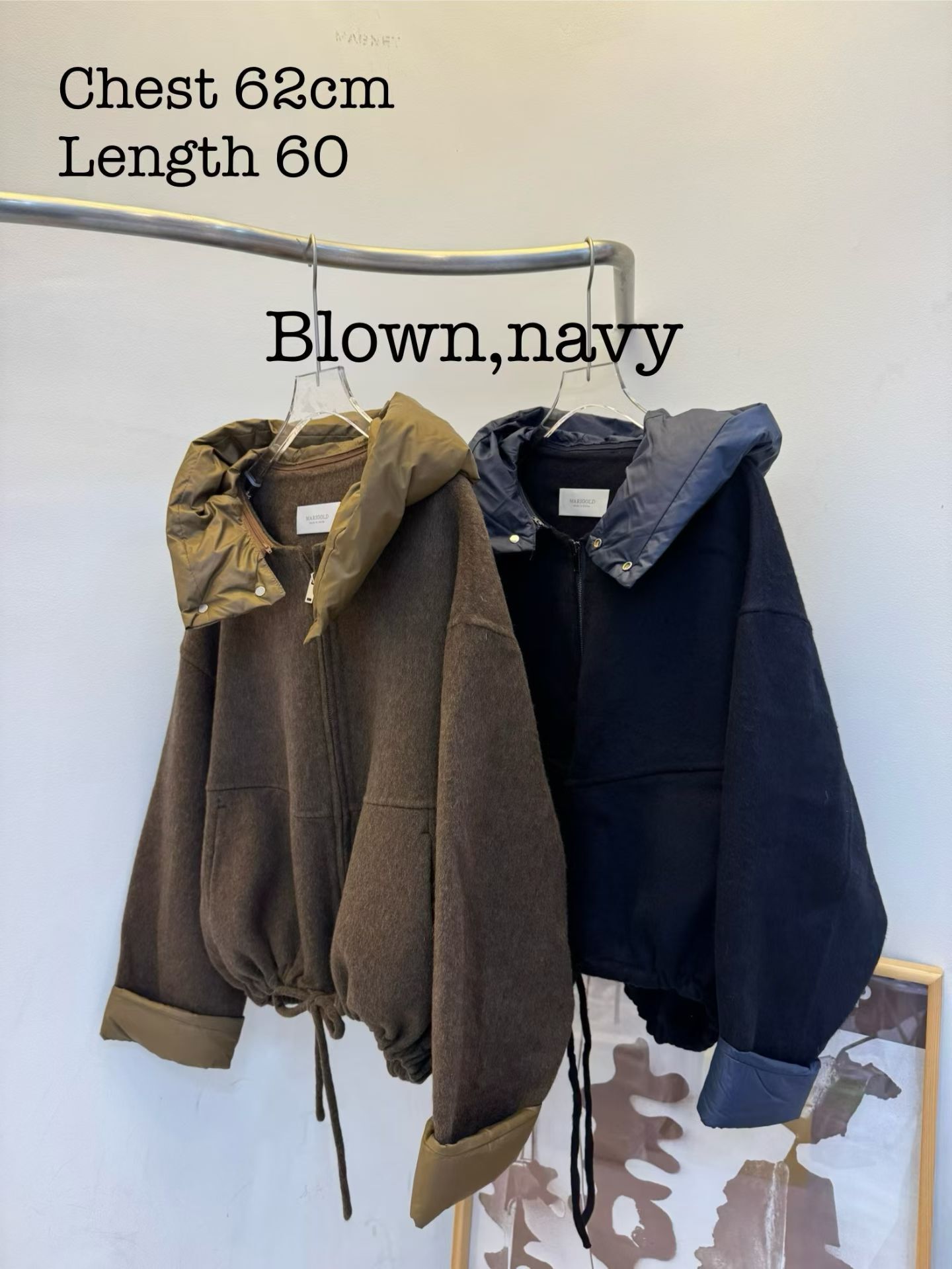 MG5419 拼接磨毛外套