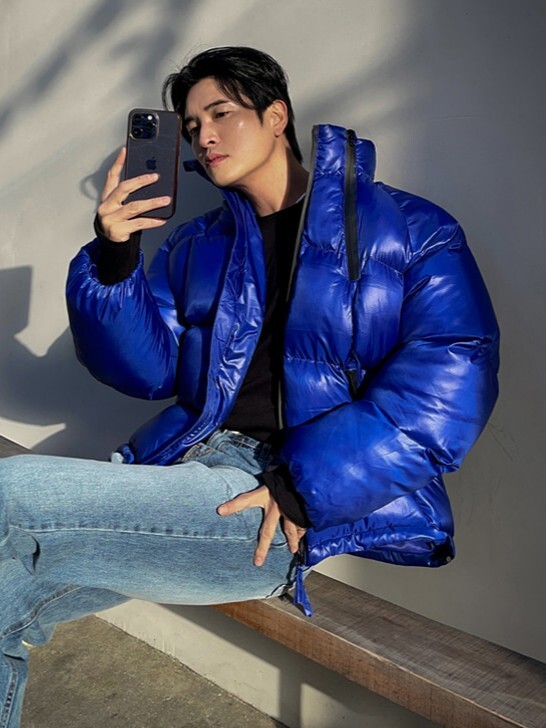 超強拉鍊短款羽絨外套