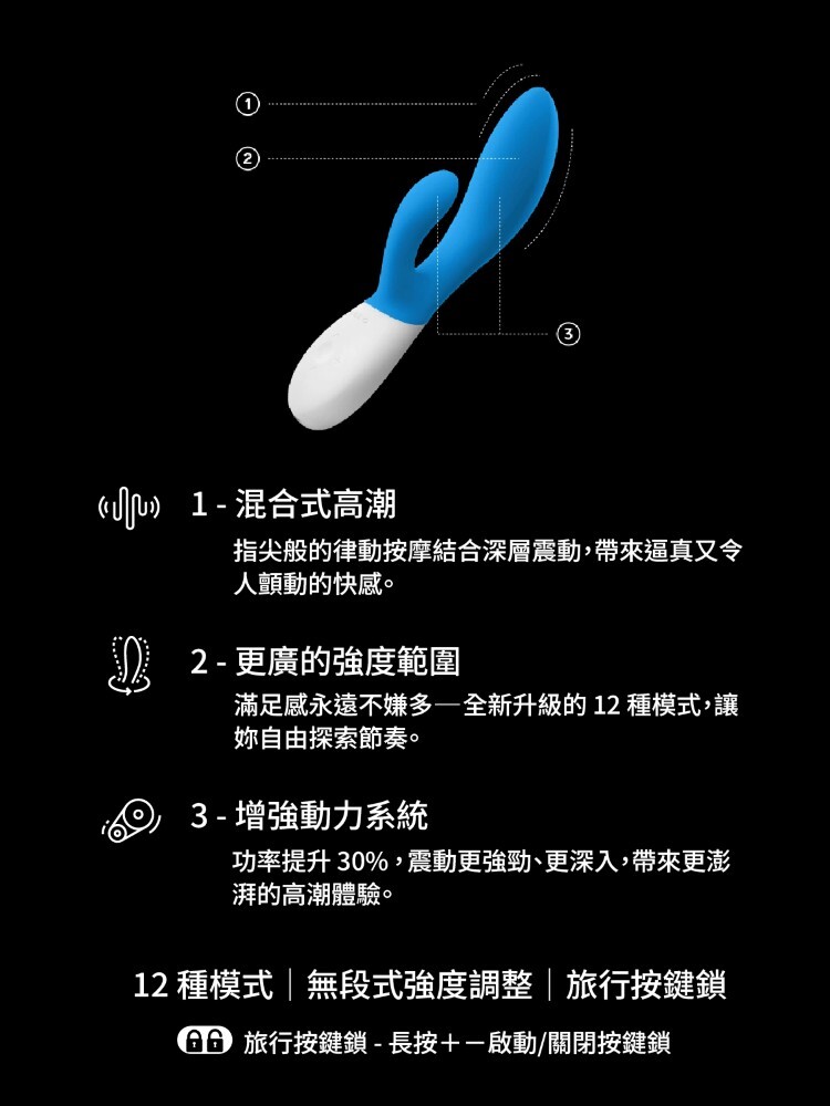 LELO INA WAVE 2  GC點兔耳按摩棒 摳動按摩棒 lelo門市 lelo總代理