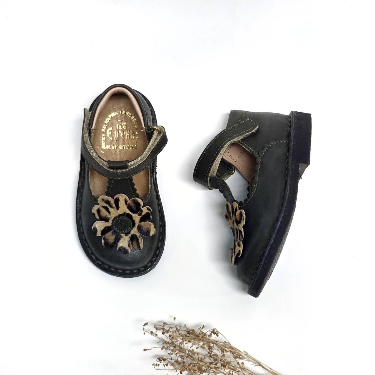 EUREKA 真皮雛菊T字高筒鞋 TRAPPER ARMY HORSE LEOPARD VIBRAM T.MORO(現貨)