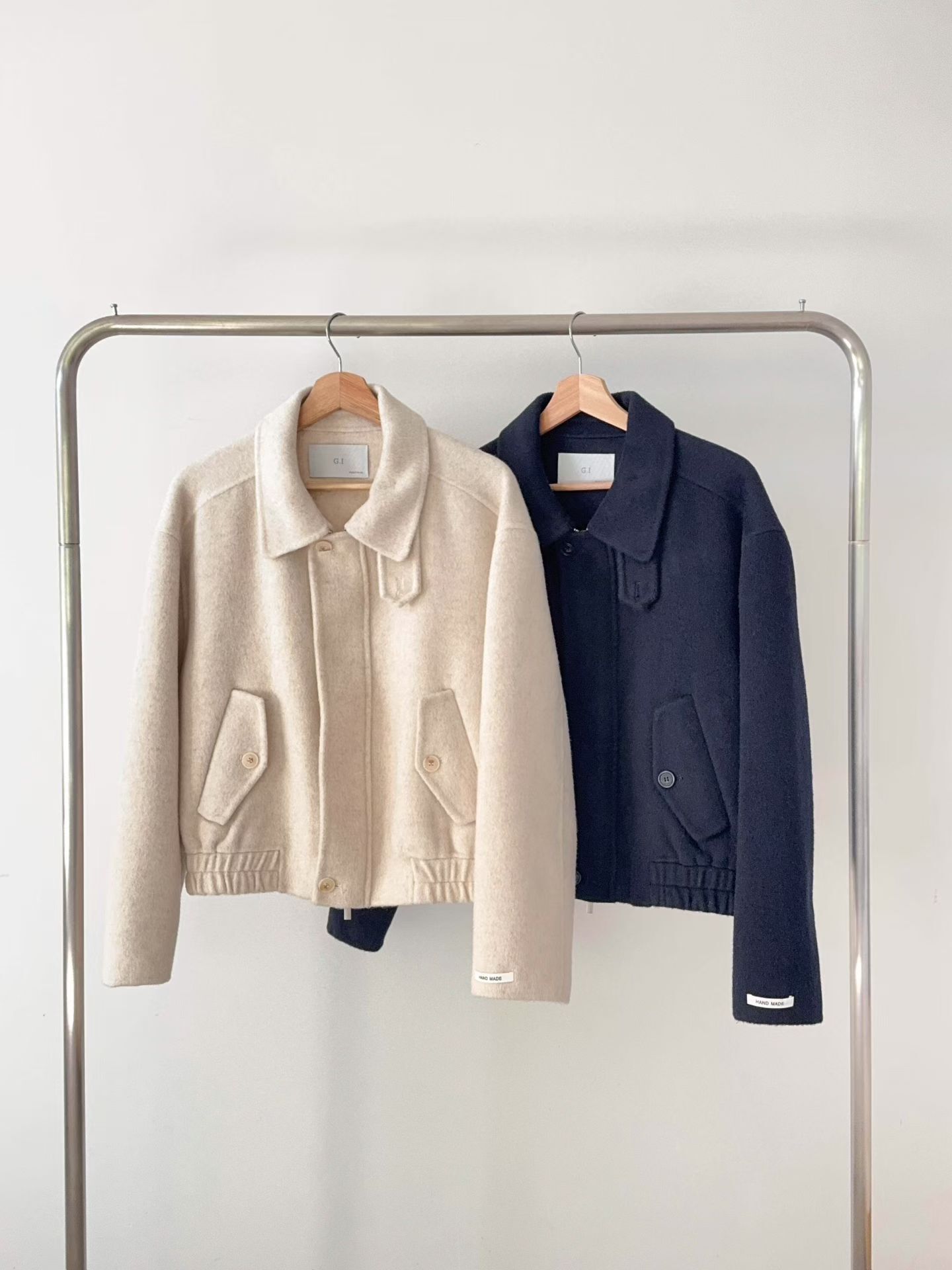 GI5421 高級感減齡反領羊毛外套