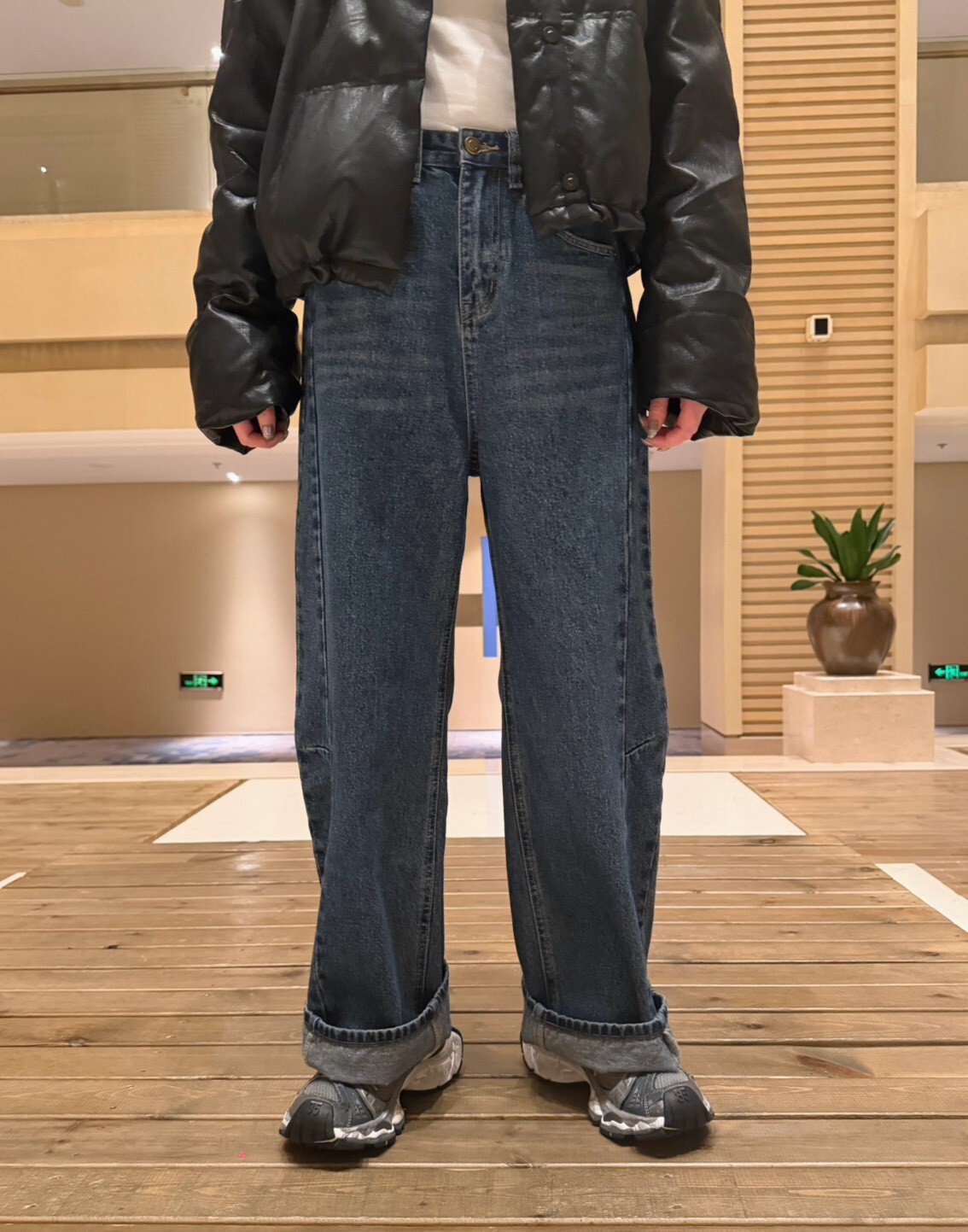 ᴴᴼᵀ ▸▸店長推薦◃◃ 秋冬新款/側釦彎刀落地寬褲 MANIFEST正韓🇰🇷