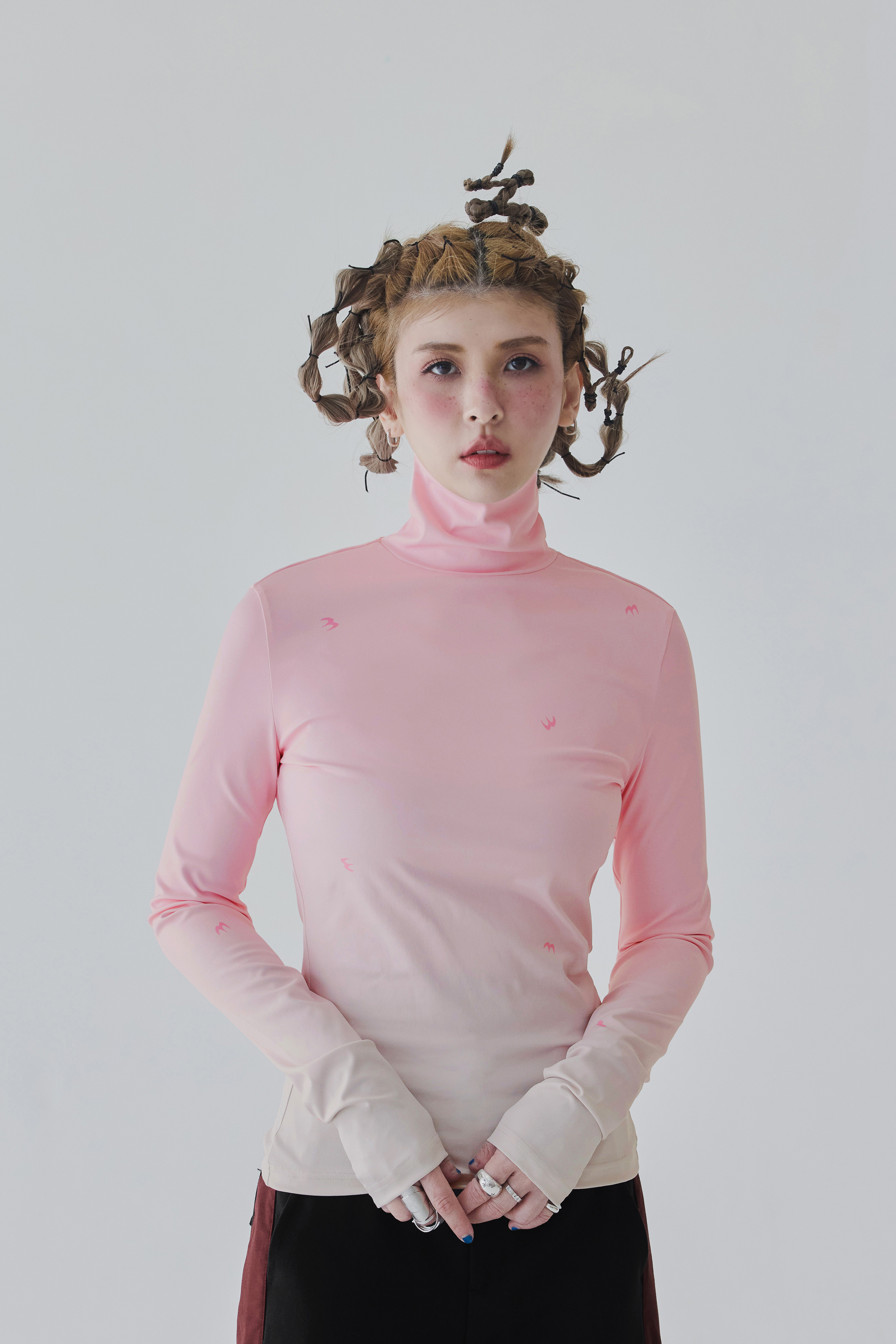 Gradient Drift Turtleneck｜Sunset