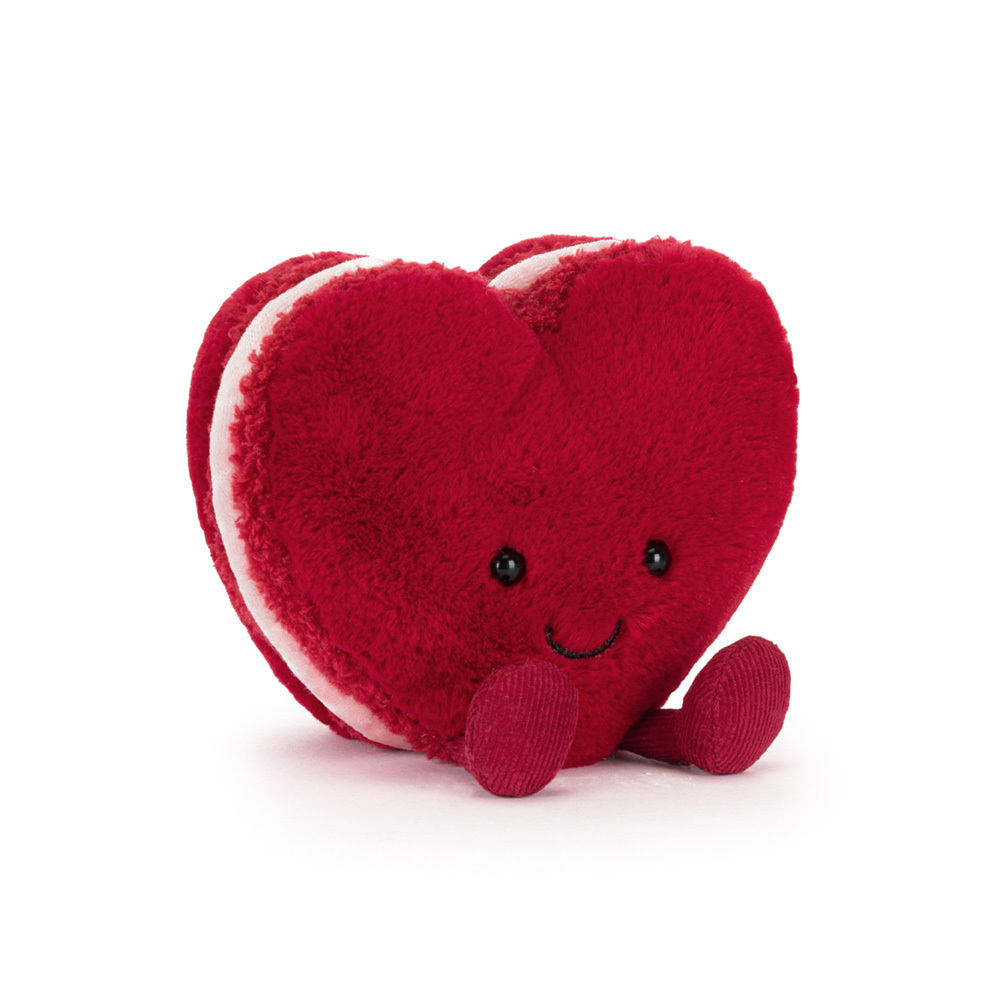 Jellycat Arlette Heart Macaron (Red) 埃萊特愛心馬卡龍 - 紅