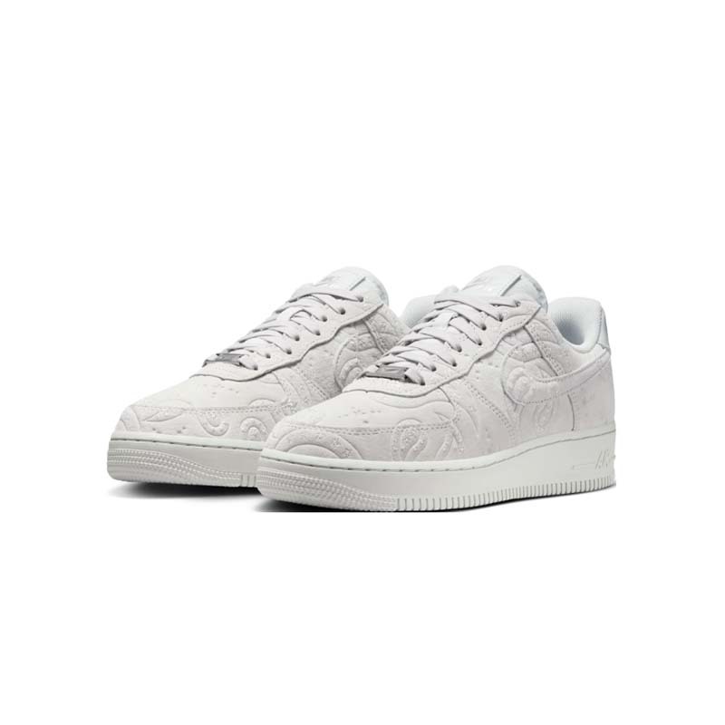 Nike W Air Force 1 '07 PRM 'Paisley Grey Fog Metallic Silver' 灰白色 變形蟲 星星壓紋  休閒鞋 女鞋 IO1259-002 [台灣現貨]
