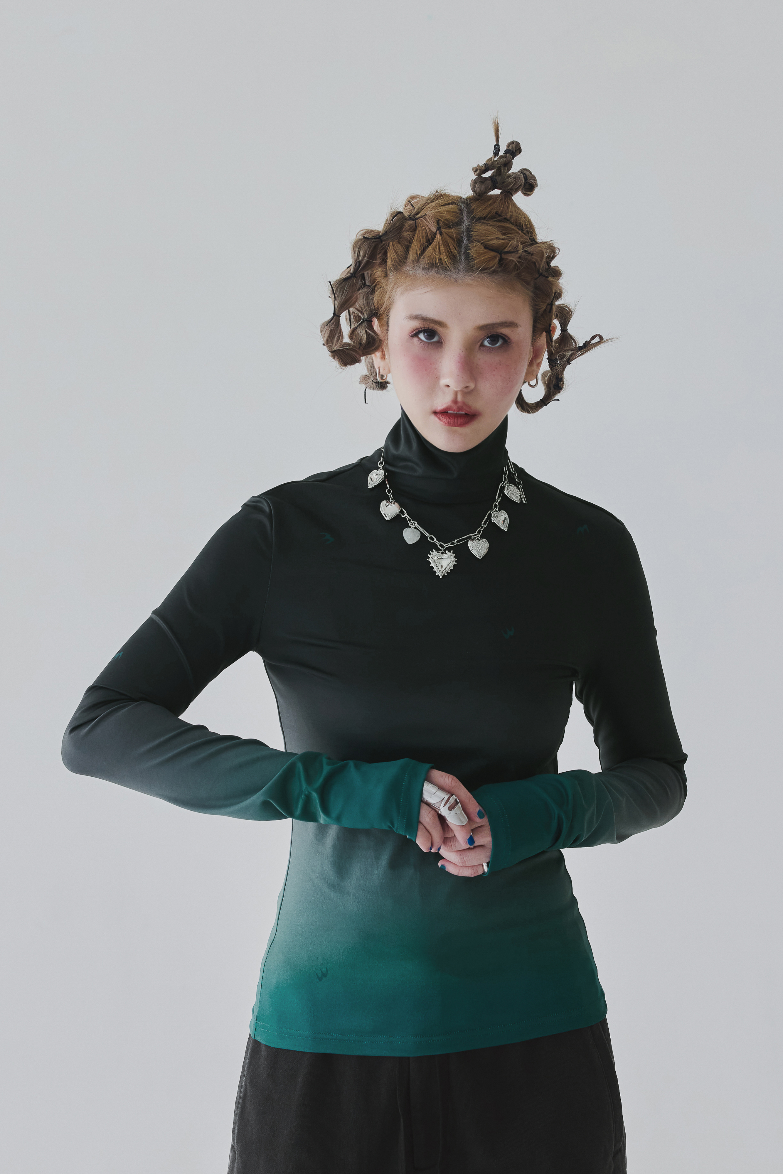 Gradient Drift Turtleneck｜Midnight