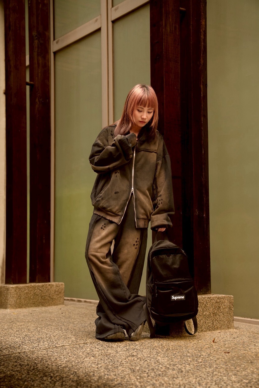 【Focus Store】現貨秒發 Shadow Studio Distressed Zip-up Hooded Sweatshirt "Black" 黑色 仿舊拉鍊外套