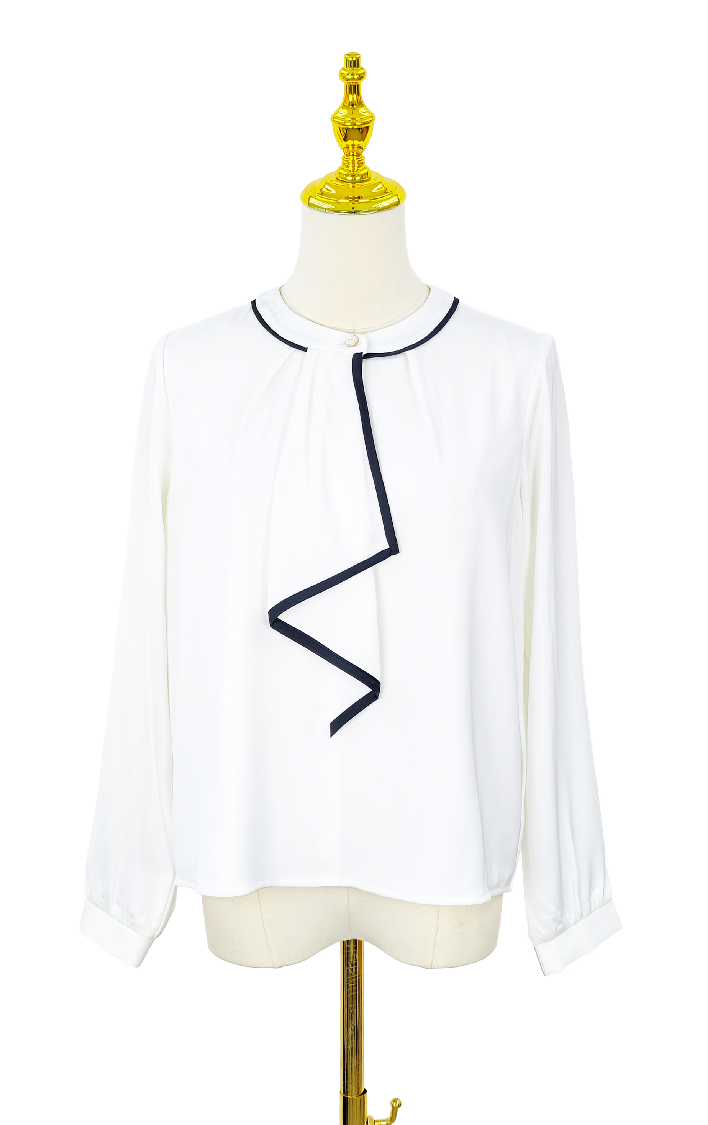 配色滾邊領裇衫 SH0281