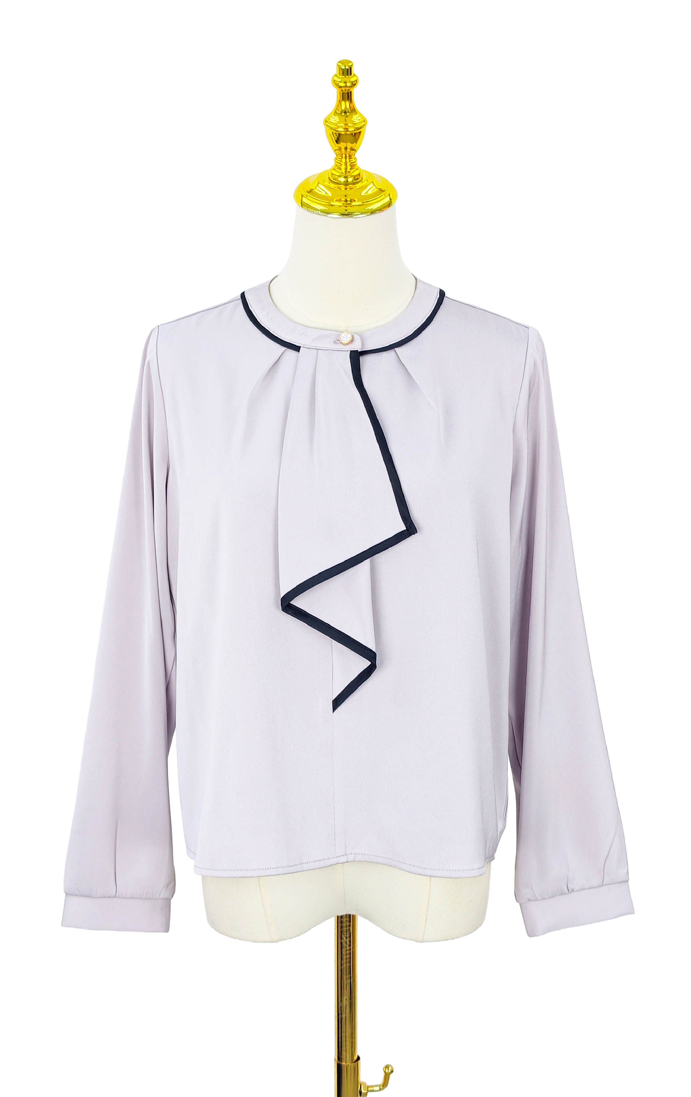 配色滾邊領裇衫 SH0281