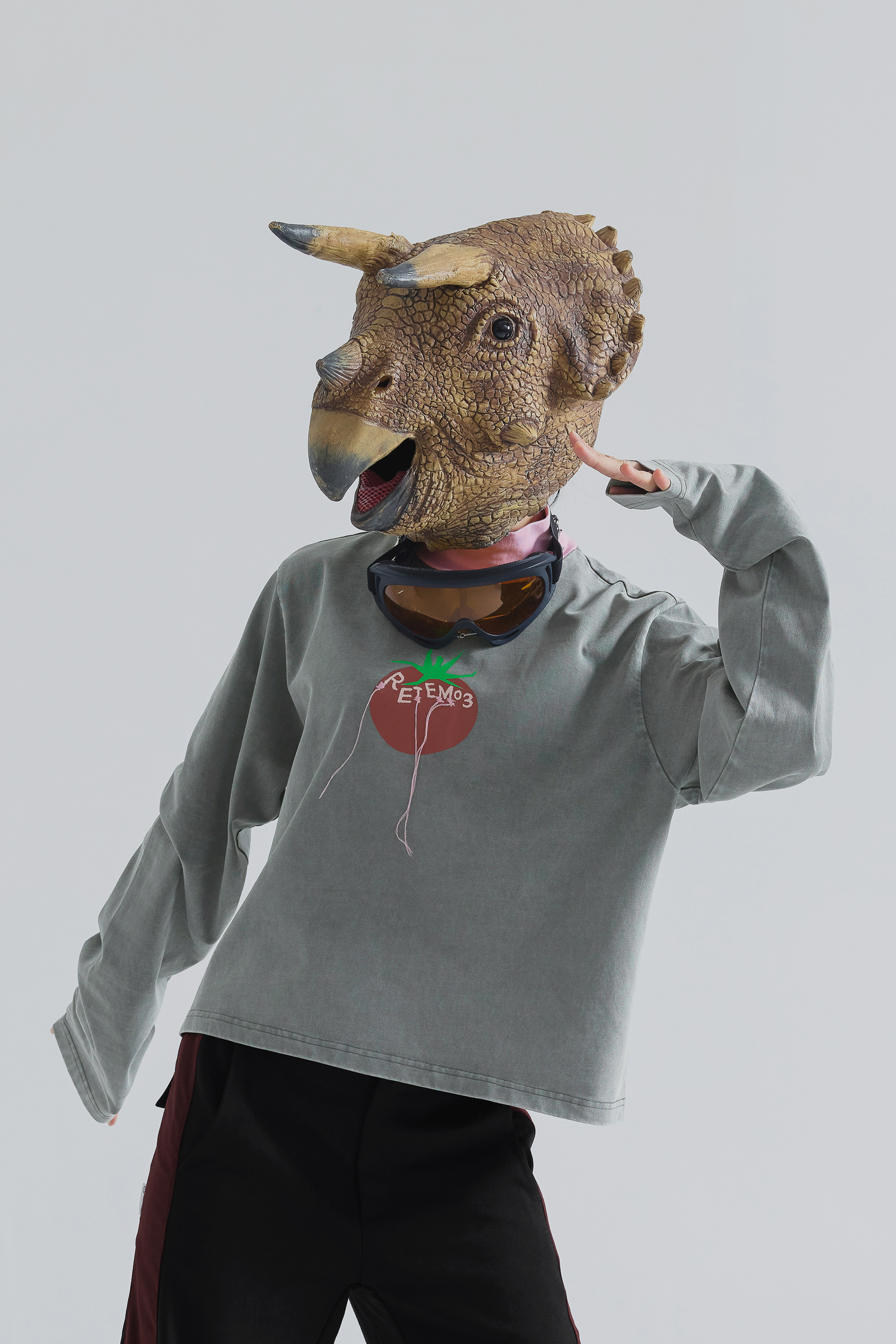 Tomato Long Sleeve Tee｜Gray