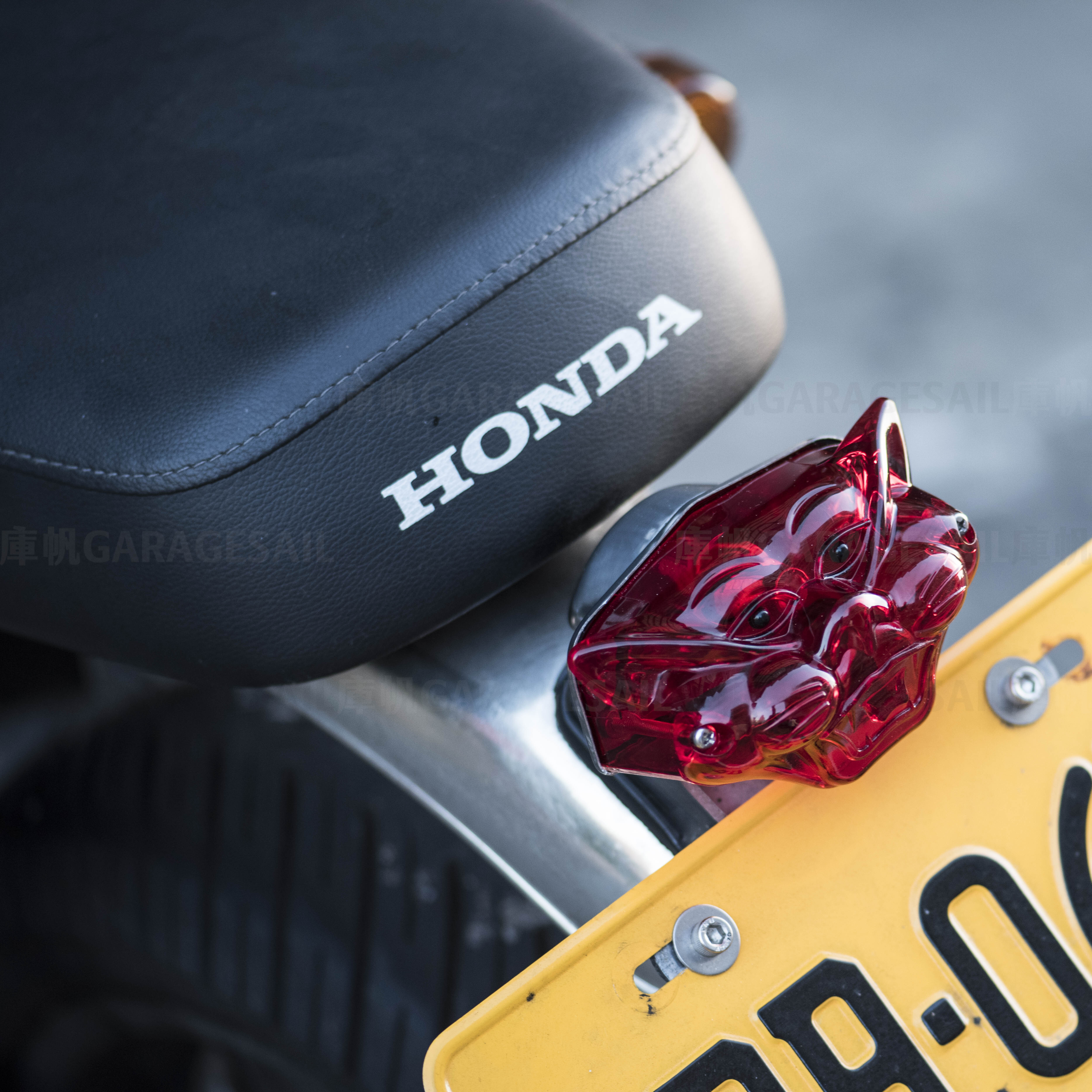 LED 牌架式 尾燈 貓臉 高燈座 - 拋光銀