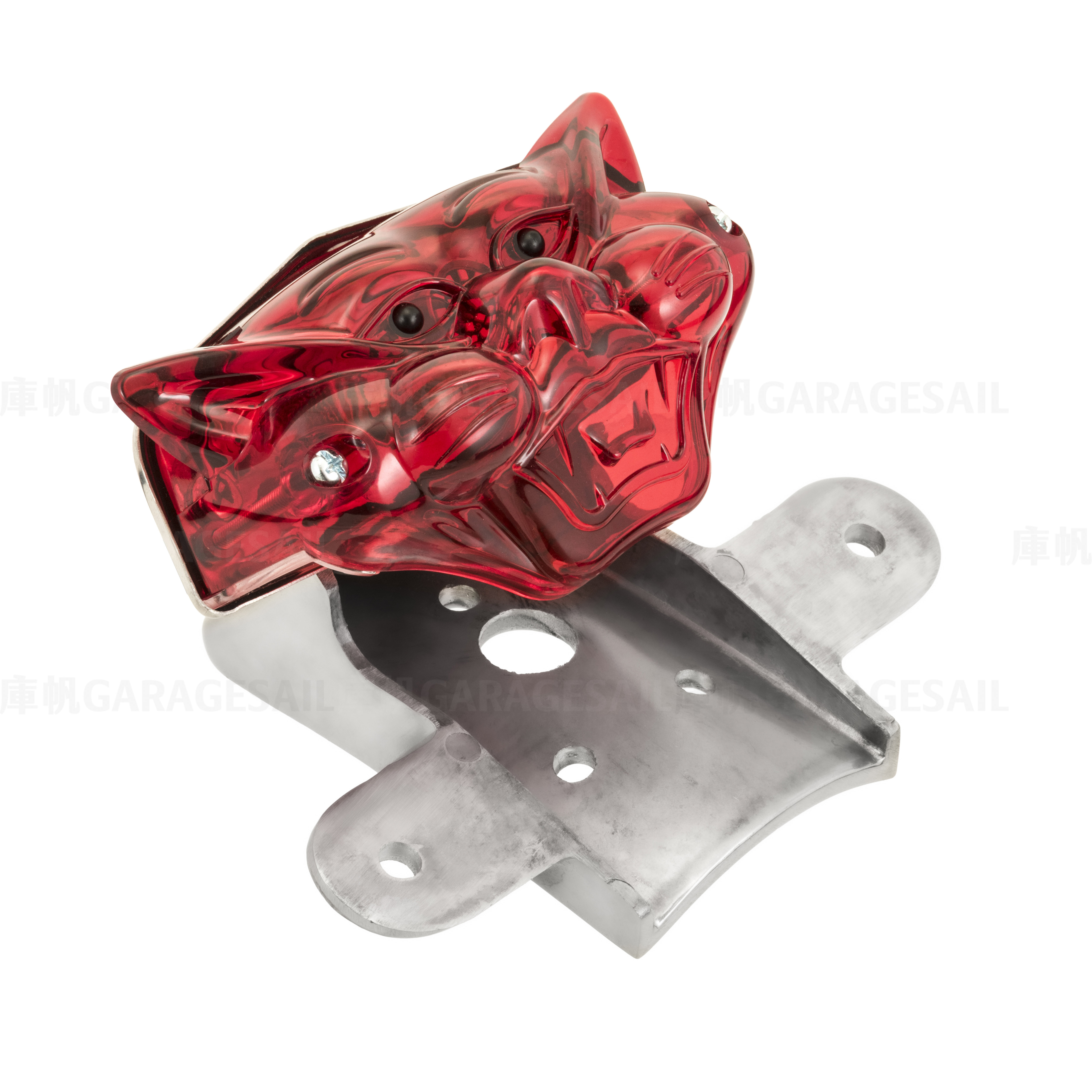 LED 牌架式 尾燈 貓臉 高燈座 - 拋光銀