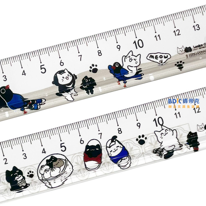 筆樂 Penrote 露咖貓 15cm防滑尺 LTD5159系列