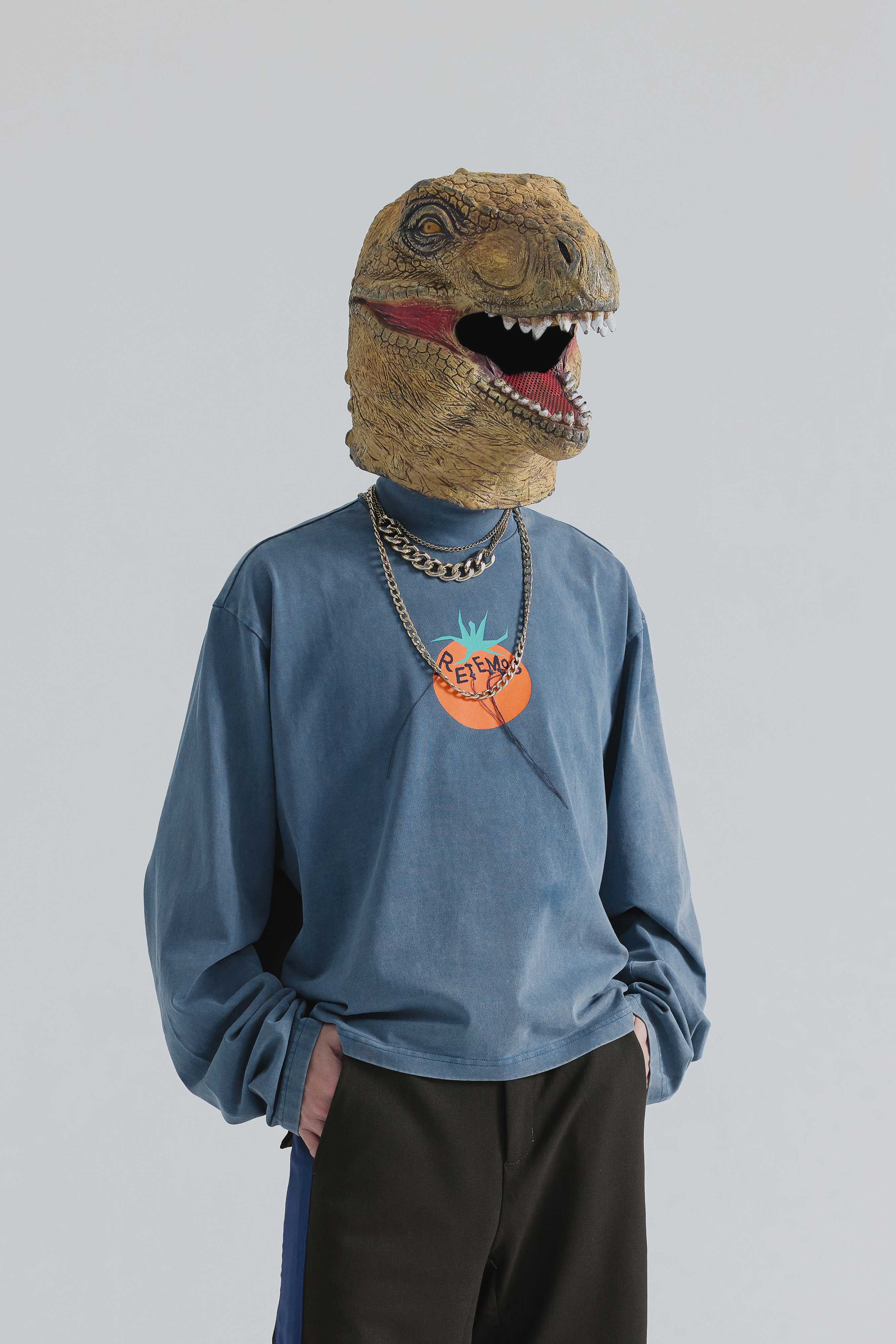 Tomato Long Sleeve Tee｜Blue